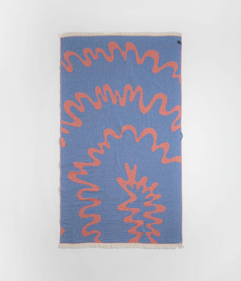 by Parra Splashed Hammam Beach Towel in Orange