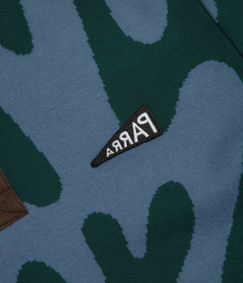 by Parra Splashed Polo Shirt in Pine Green