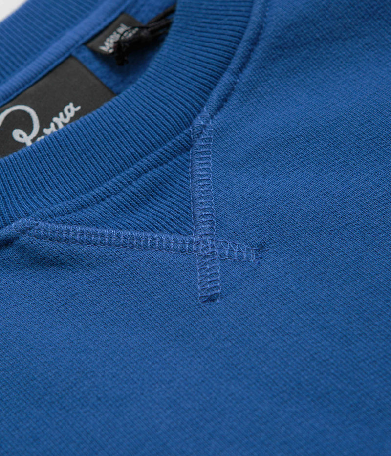 by Parra Wheel Chested Bird Crewneck Sweatshirt in Blue