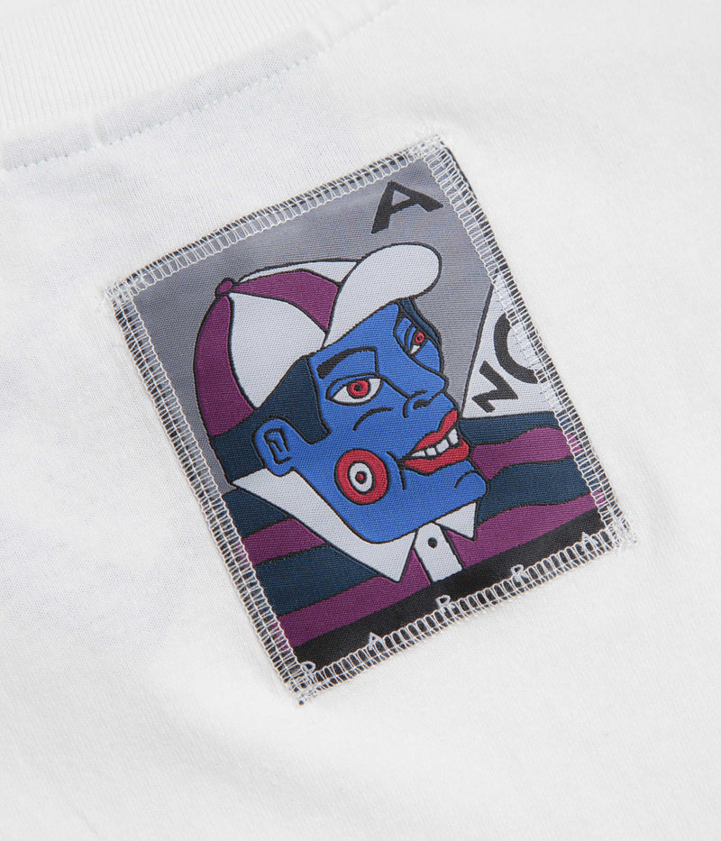 by Parra Your Face Long Sleeve T-Shirt in White