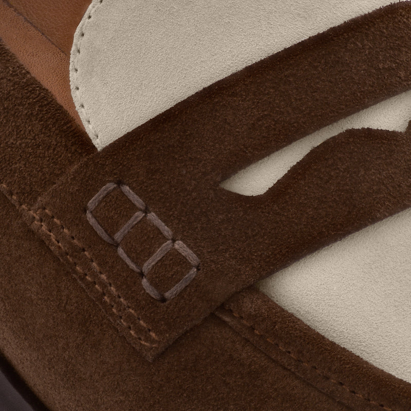 Camille Penny Loafers - Water Repellent Suede - Women's