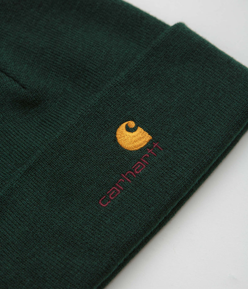 Carhartt American Script Beanie in Dark Fir