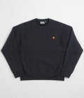 Carhartt American Script Crewneck Sweatshirt in Deep Night