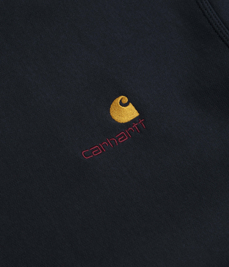 Carhartt American Script Crewneck Sweatshirt in Deep Night