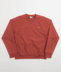 Carhartt American Script Crewneck Sweatshirt in Oxide Red