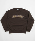Carhartt Big School Crewneck Sweatshirt in Tobacco