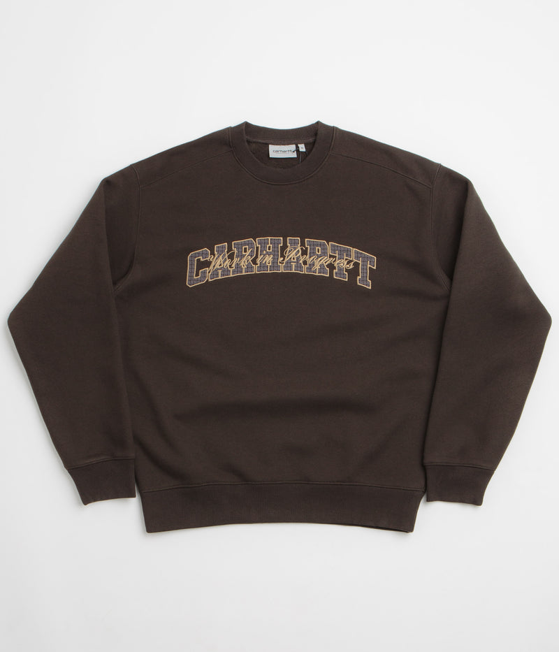 Carhartt Big School Crewneck Sweatshirt in Tobacco