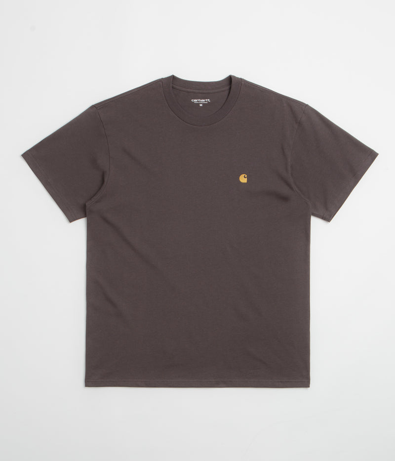 Carhartt Chase T-Shirt in Shale and Gold