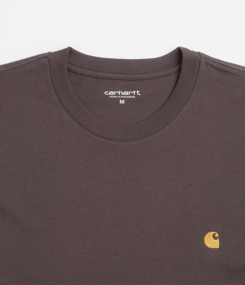 Carhartt Chase T-Shirt in Shale and Gold