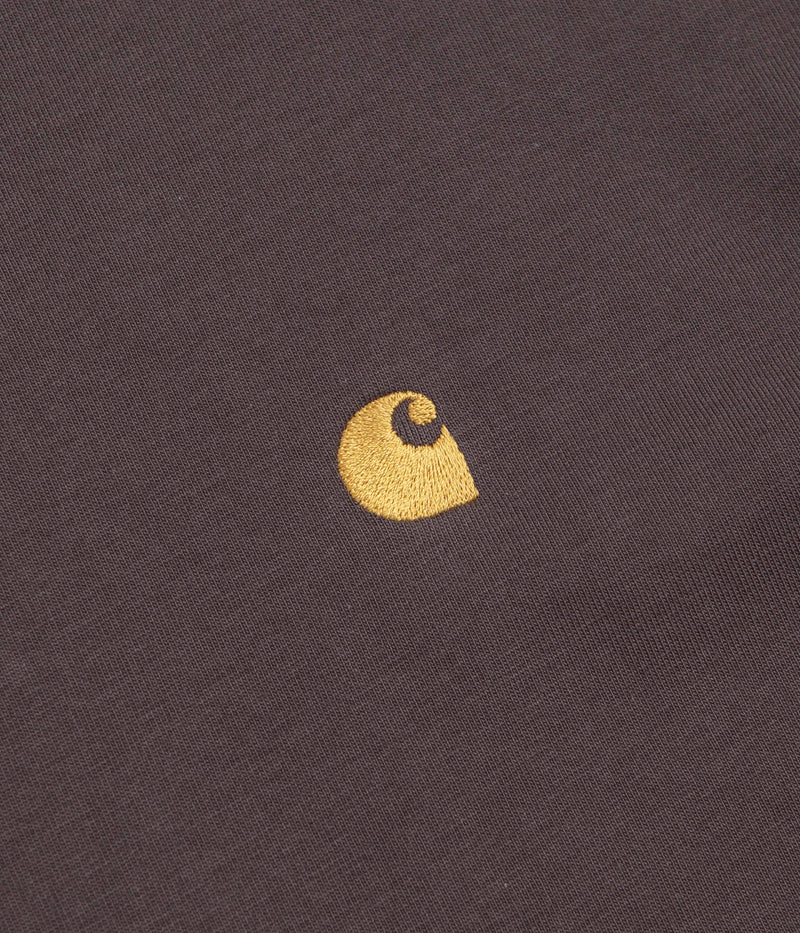 Carhartt Chase T-Shirt in Shale and Gold