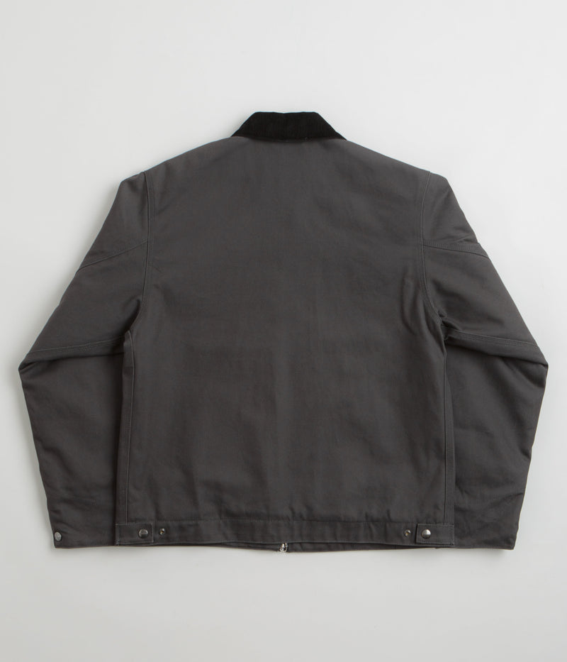 Carhartt Detroit Jacket in Graphite and Black Rigid