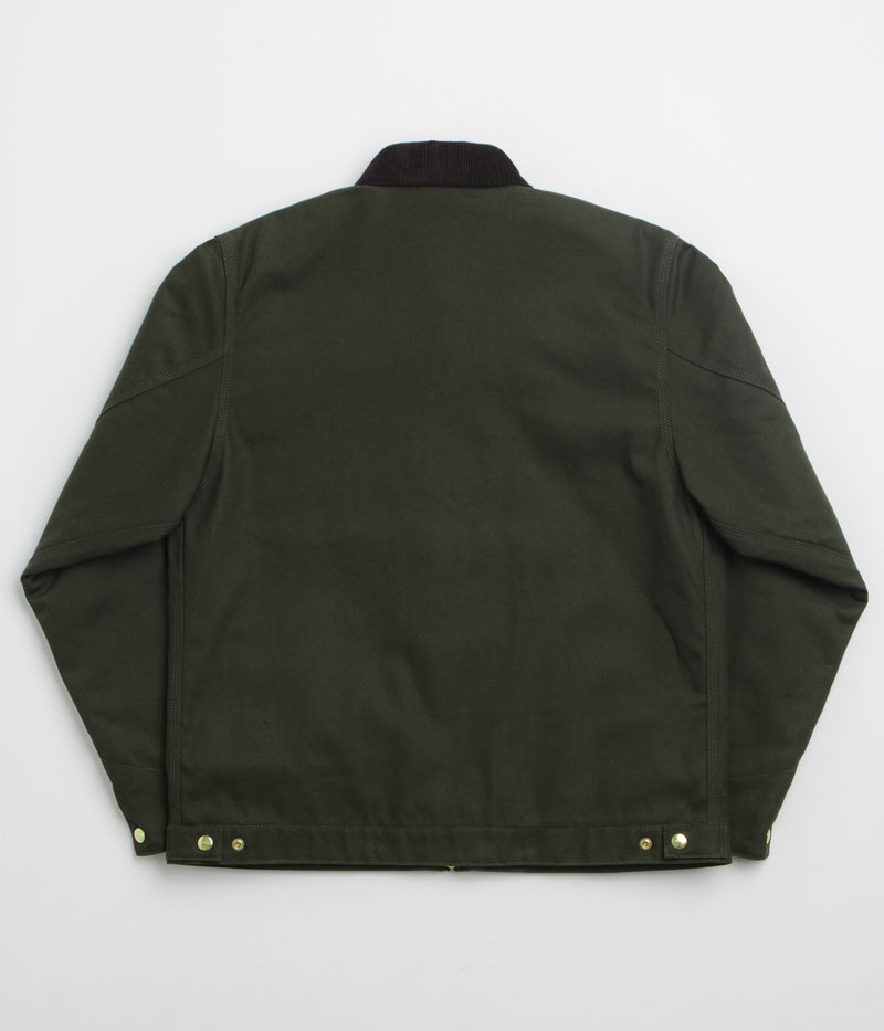Carhartt Detroit Jacket in Olive and Black Rigid