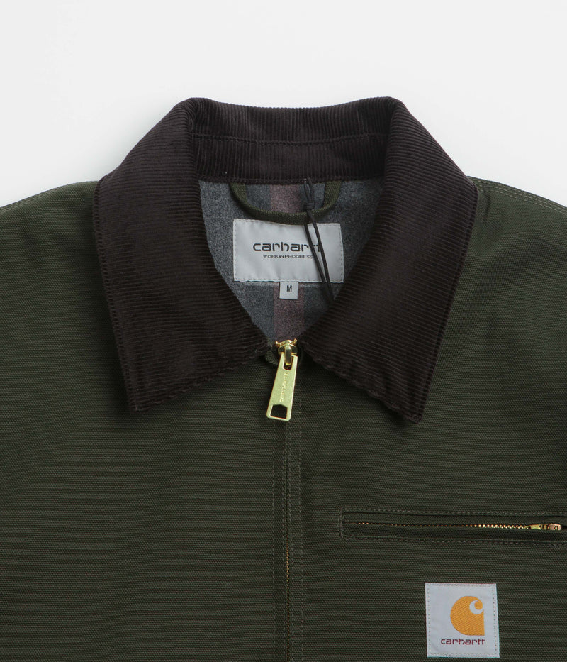 Carhartt Detroit Jacket in Olive and Black Rigid