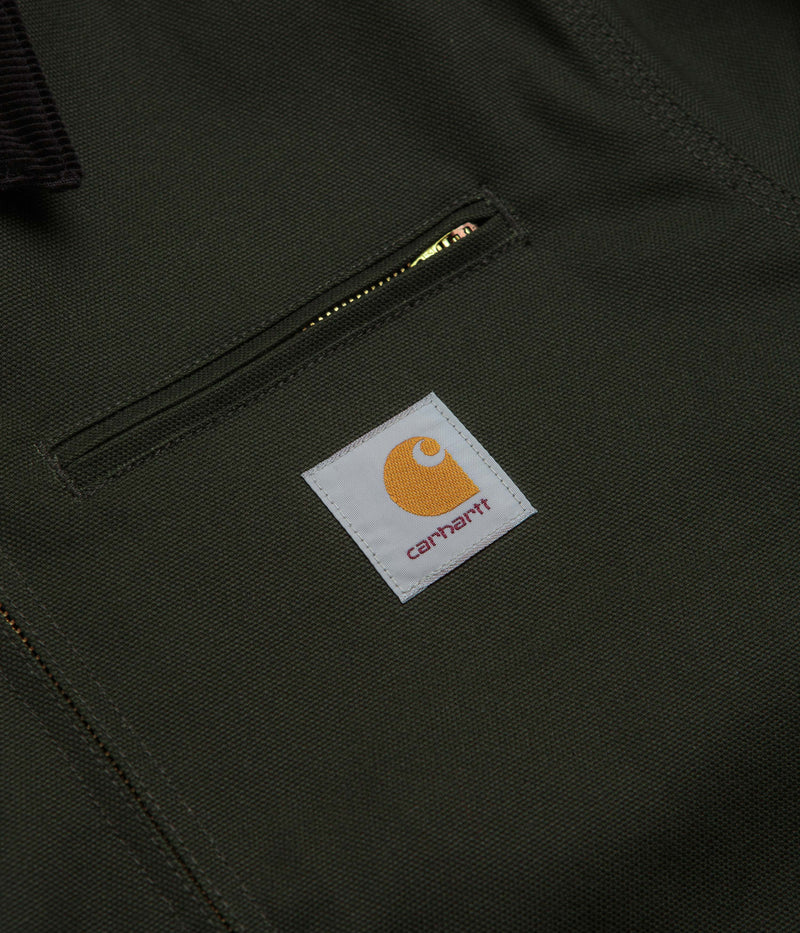 Carhartt Detroit Jacket in Olive and Black Rigid