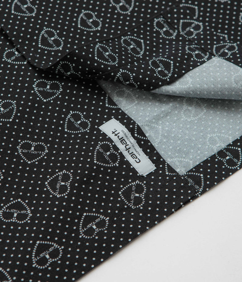 Carhartt Furoshiki Short Sleeve Shirt in Furoshiki Print and Black