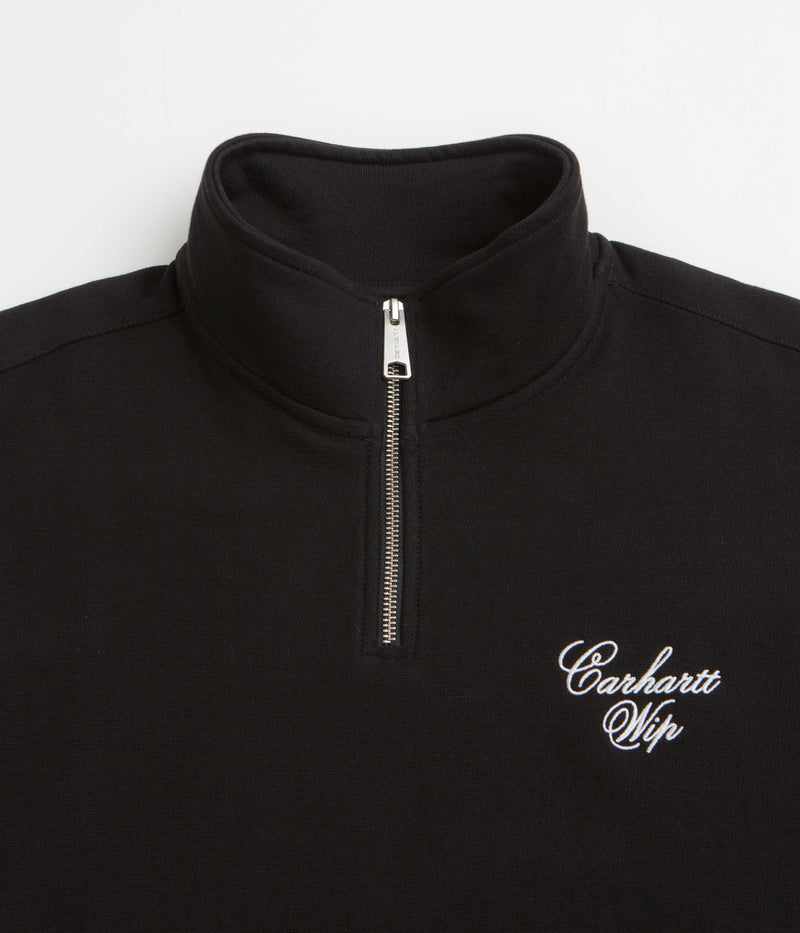 Carhartt Longhand Half Zip Sweatshirt in Black and White