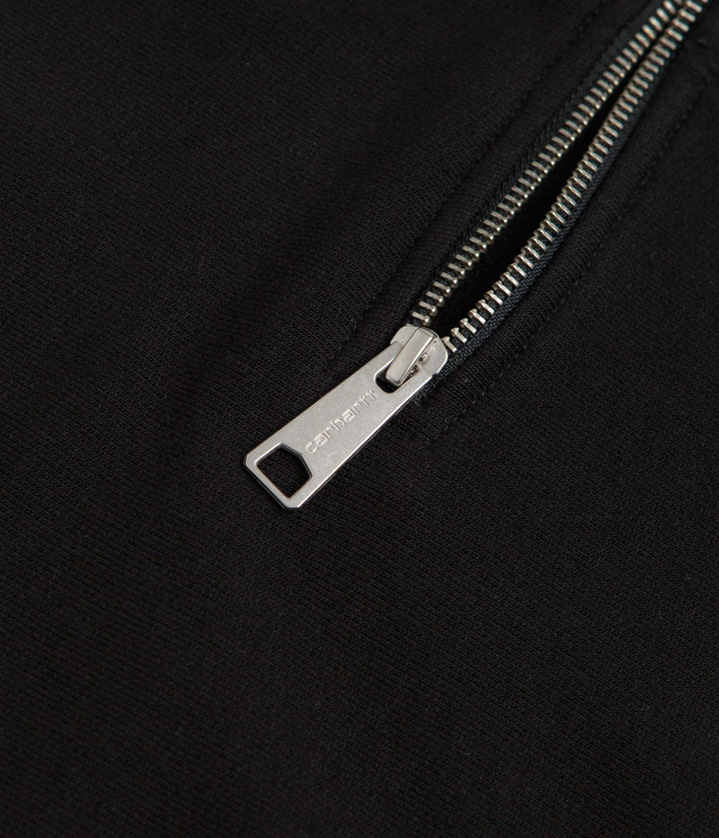 Carhartt Longhand Half Zip Sweatshirt in Black and White