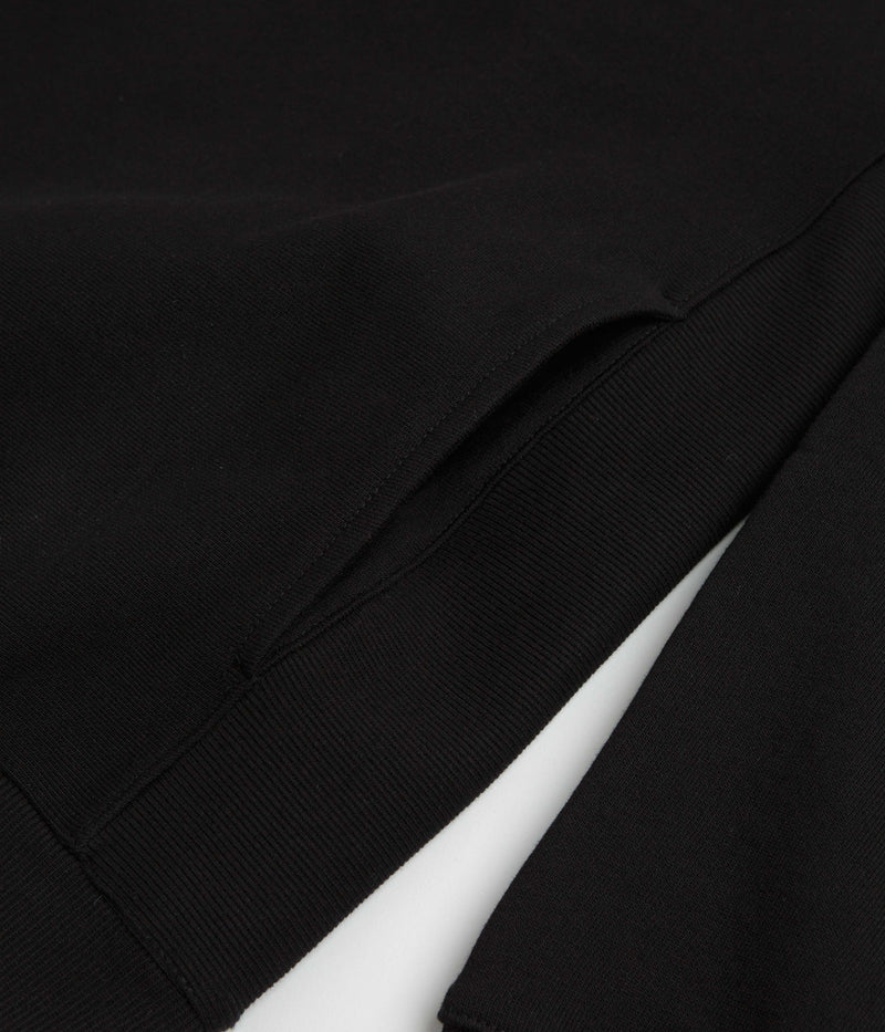 Carhartt Longhand Half Zip Sweatshirt in Black and White