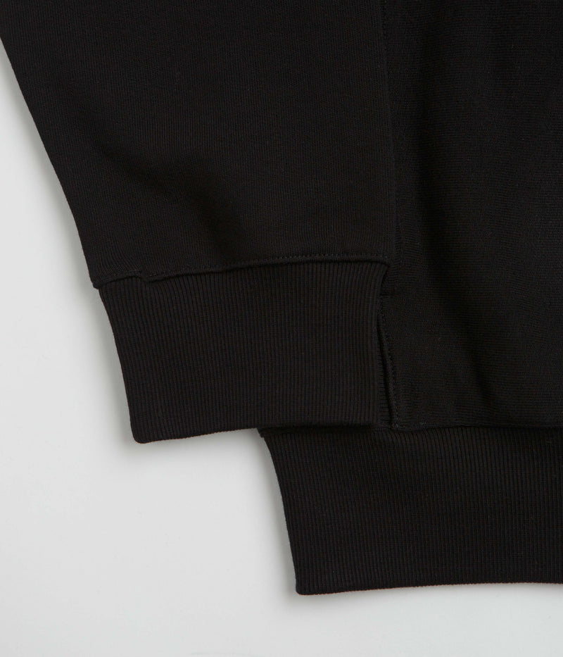 Carhartt Longhand Half Zip Sweatshirt in Black and White
