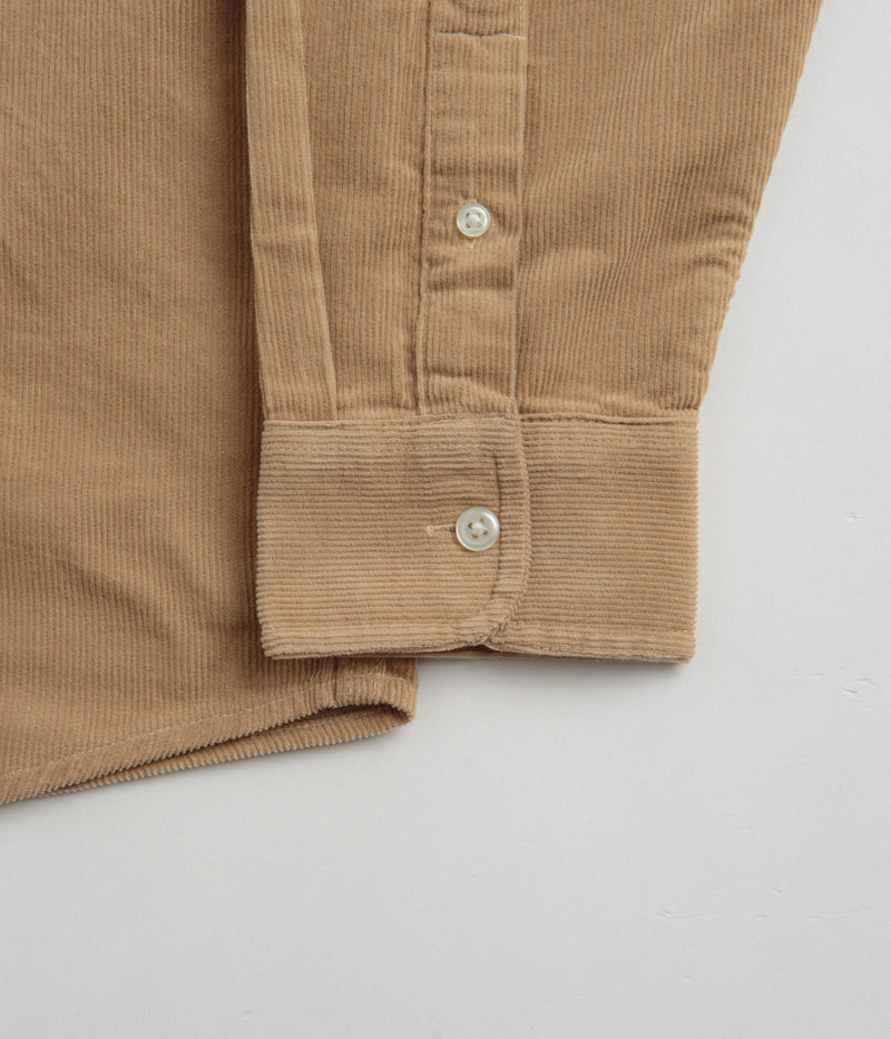 Carhartt Madison Fine Cord Shirt in Sable and Black