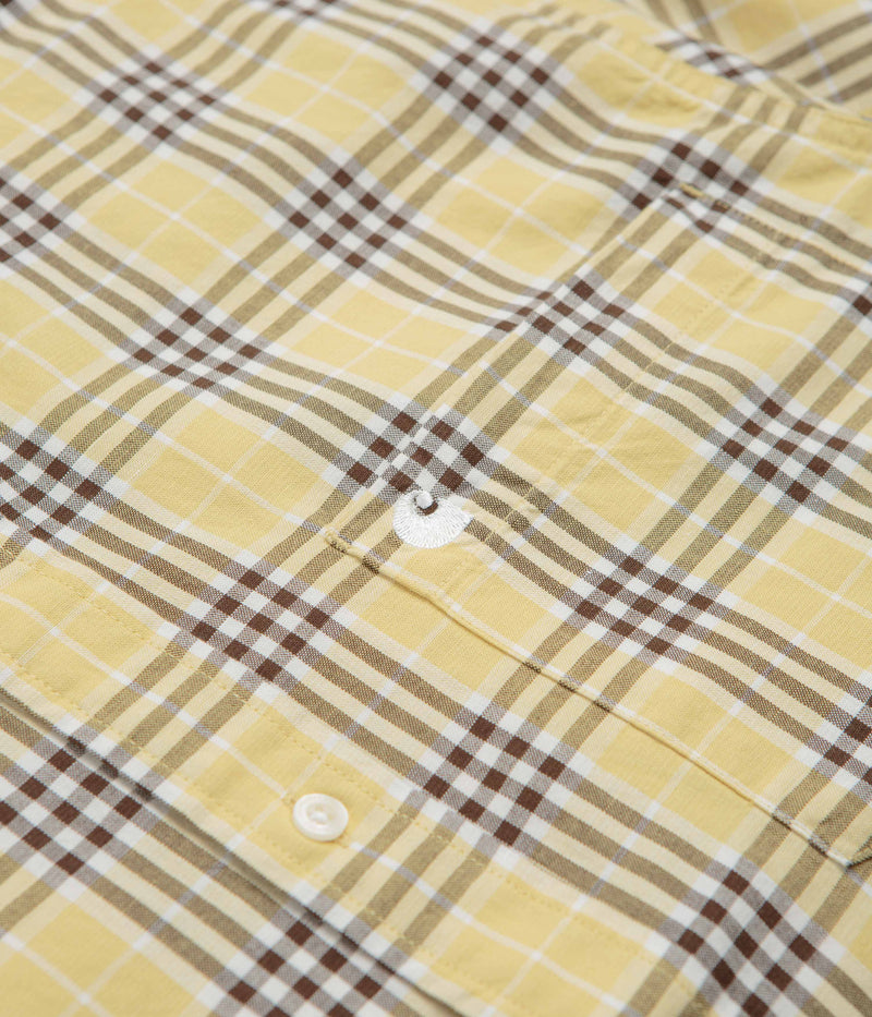Carhartt Niven Short Sleeve Shirt in Niven Check and Straw / Wax