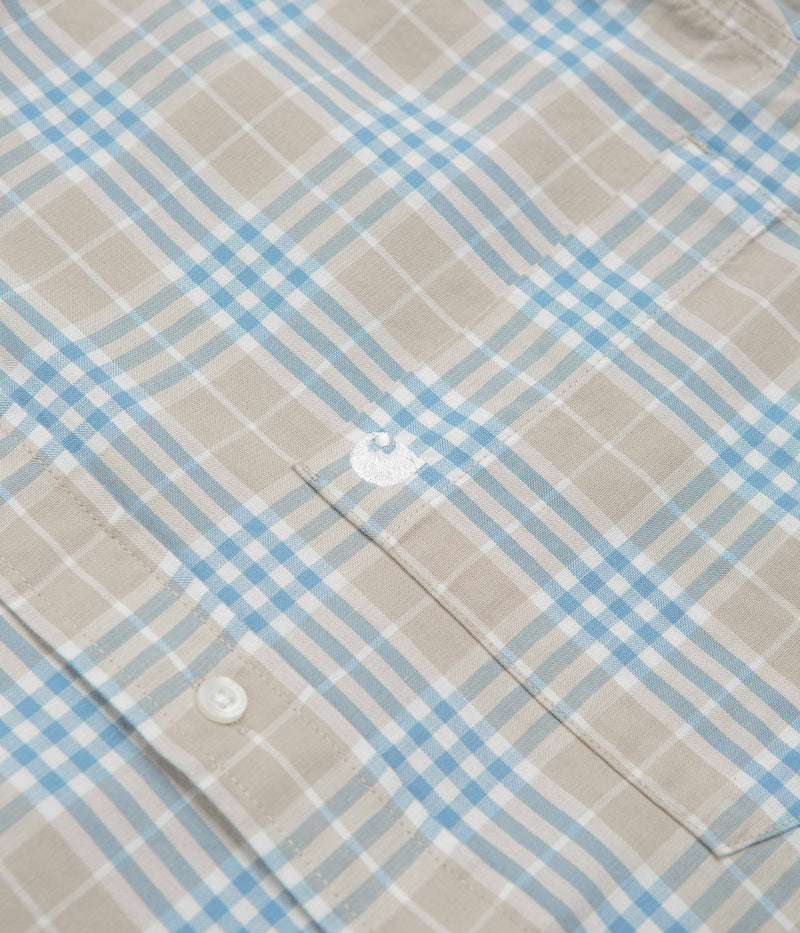 Carhartt Niven Short Sleeve Shirt in Niven Check and Wall / Wax