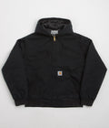Carhartt OG Active Jacket in Black and Black Stone Canvas