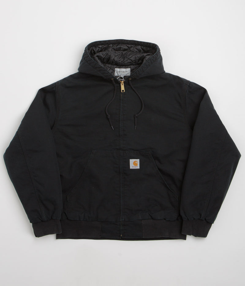Carhartt OG Active Jacket in Black and Black Stone Canvas