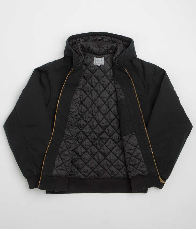 Carhartt OG Active Jacket in Black and Black Stone Canvas