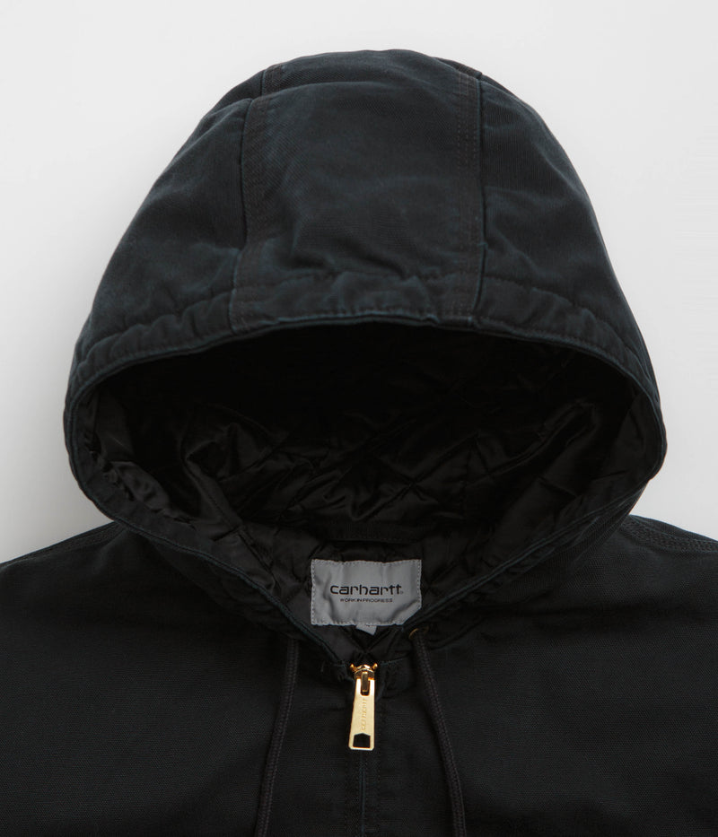 Carhartt OG Active Jacket in Black and Black Stone Canvas
