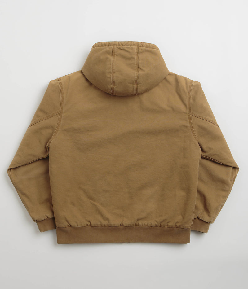 Carhartt OG Active Jacket in Hamilton Brown Stone Canvas