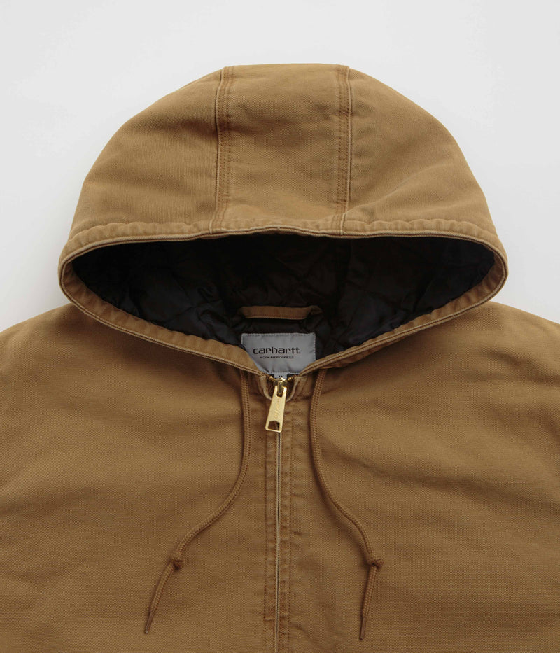 Carhartt OG Active Jacket in Hamilton Brown Stone Canvas