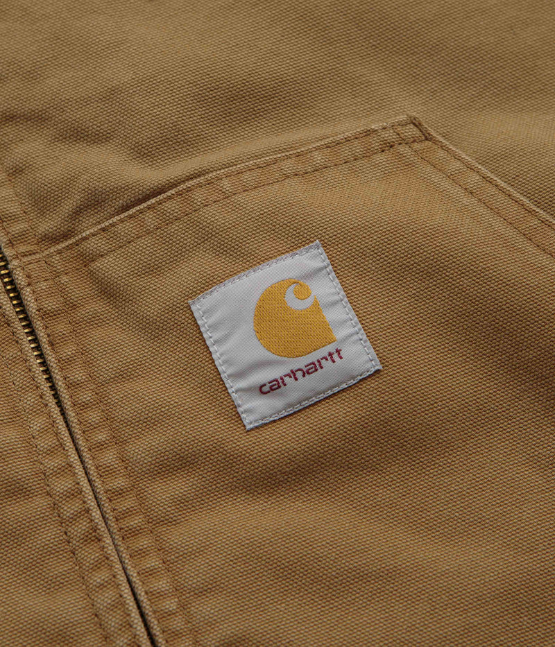 Carhartt OG Active Jacket in Hamilton Brown Stone Canvas