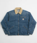 Carhartt OG Detroit Jacket in Blue and Dusty Hamilton Brown Dark Wash