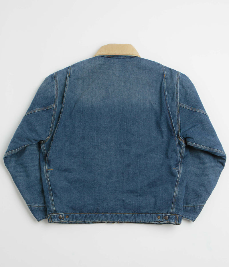 Carhartt OG Detroit Jacket in Blue and Dusty Hamilton Brown Dark Wash