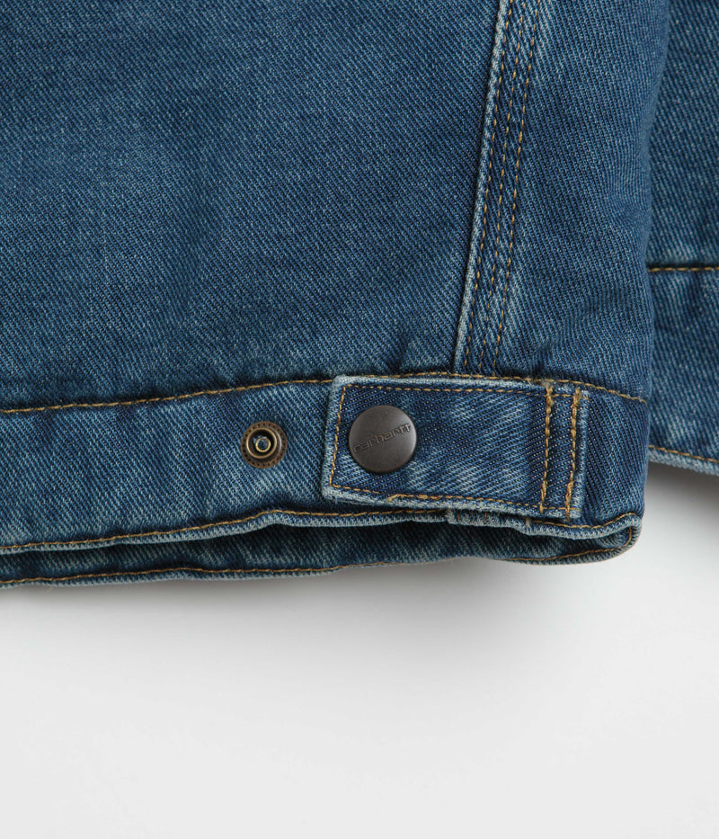 Carhartt OG Detroit Jacket in Blue and Dusty Hamilton Brown Dark Wash