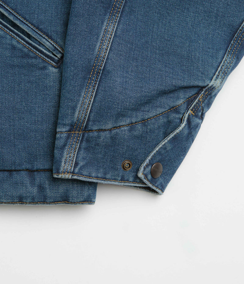 Carhartt OG Detroit Jacket in Blue and Dusty Hamilton Brown Dark Wash