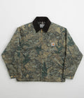 Carhartt OG Detroit Jacket in Camo Combi and Green / Black Stone Washed