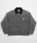 Carhartt OG Detroit Jacket in Graphite and Black Stone Canvas