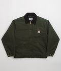 Carhartt OG Detroit Jacket in Olive and Black Stone Canvas