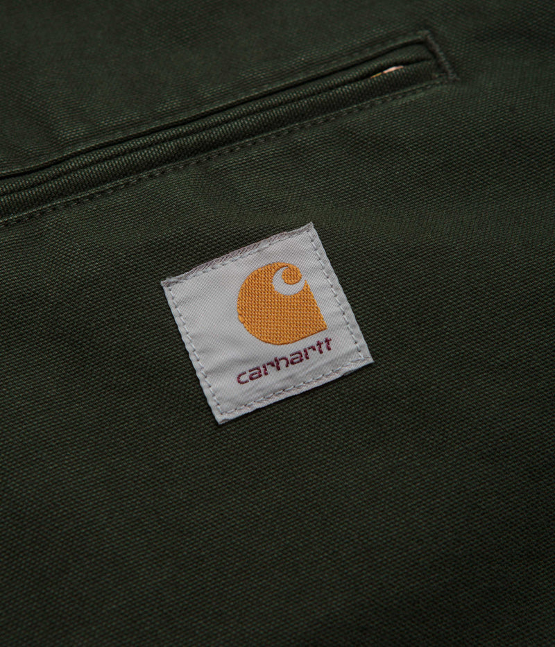 Carhartt OG Detroit Jacket in Olive and Black Stone Canvas