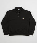 Carhartt Polo Sweatshirt in Black