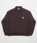 Carhartt Polo Sweatshirt in Palisander