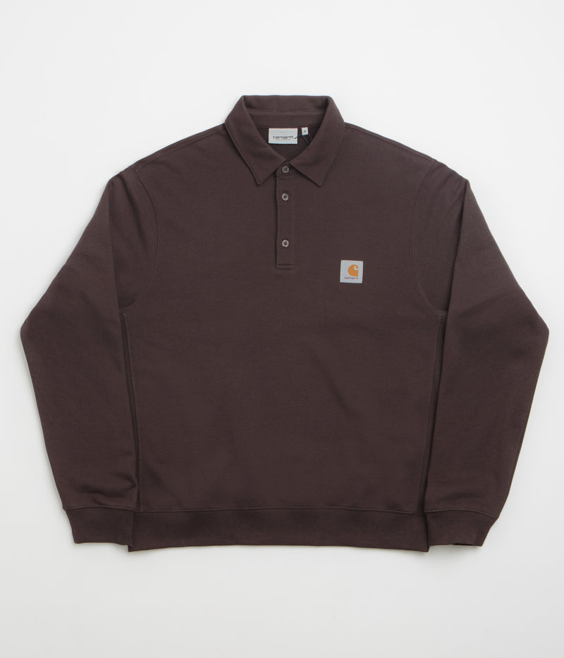 Carhartt Polo Sweatshirt in Palisander