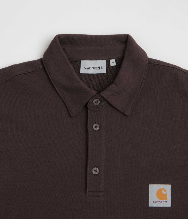 Carhartt Polo Sweatshirt in Palisander