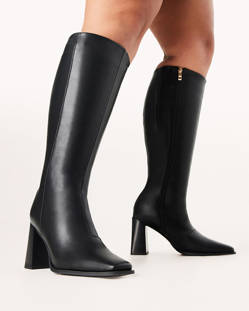 CASTON CURVE - BLACK-Boots-Billini-Billini