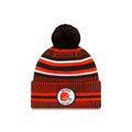CLEVELAND BROWNS OFFICIAL NFL SIDELINE HOME COLD WEATHER SPORT KNIT ORANGE/BROWN