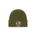 CLEVELAND BROWNS SALUTE TO SERVICE CUFF KNIT GREEN/ORANGE