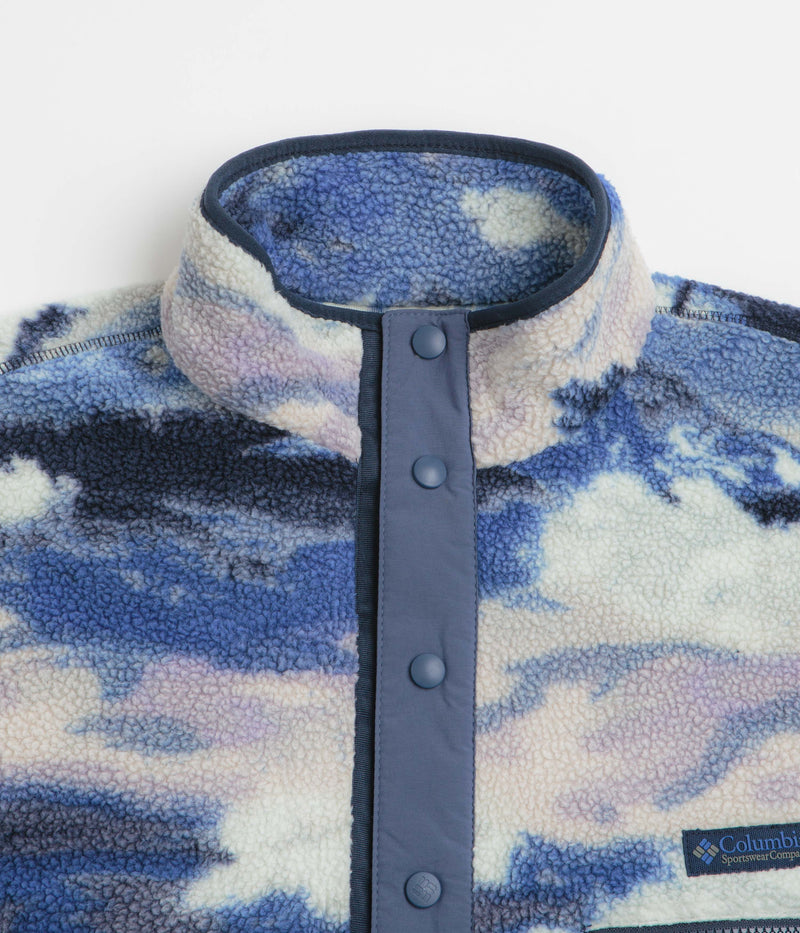 Columbia Helvetia II Printed Half Snap Fleece in Collegiate Navy and Dreaming