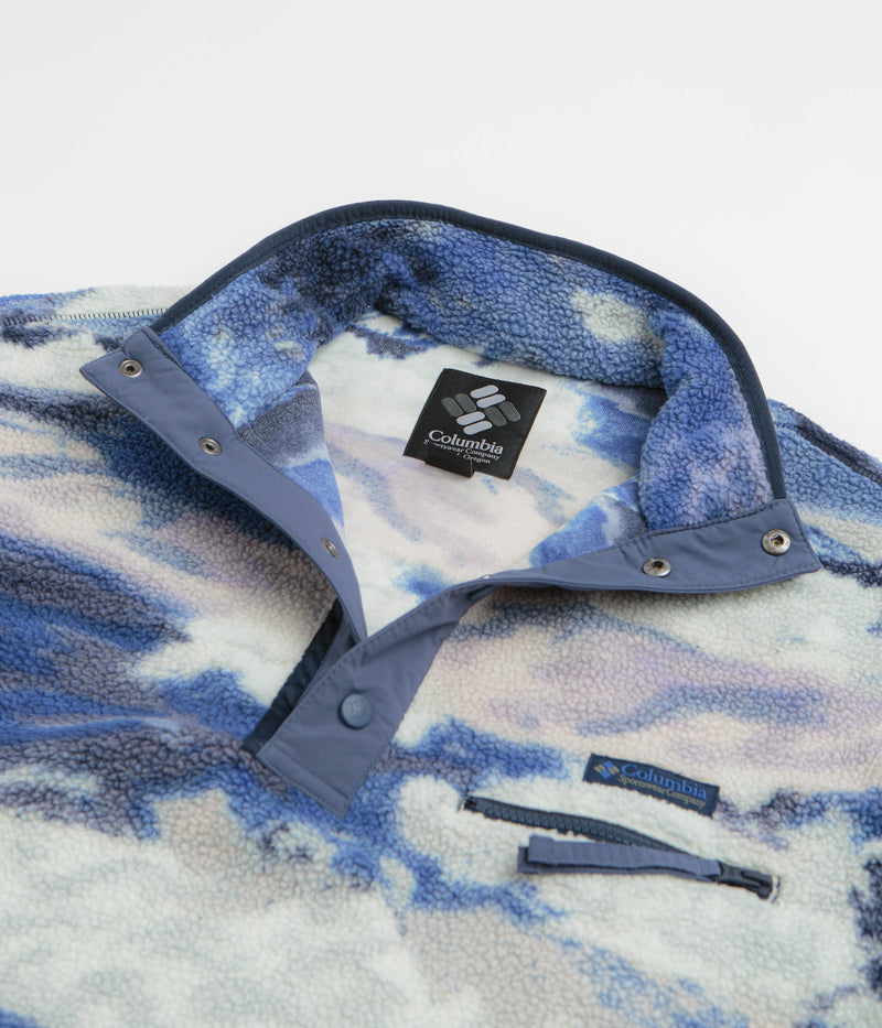 Columbia Helvetia II Printed Half Snap Fleece in Collegiate Navy and Dreaming